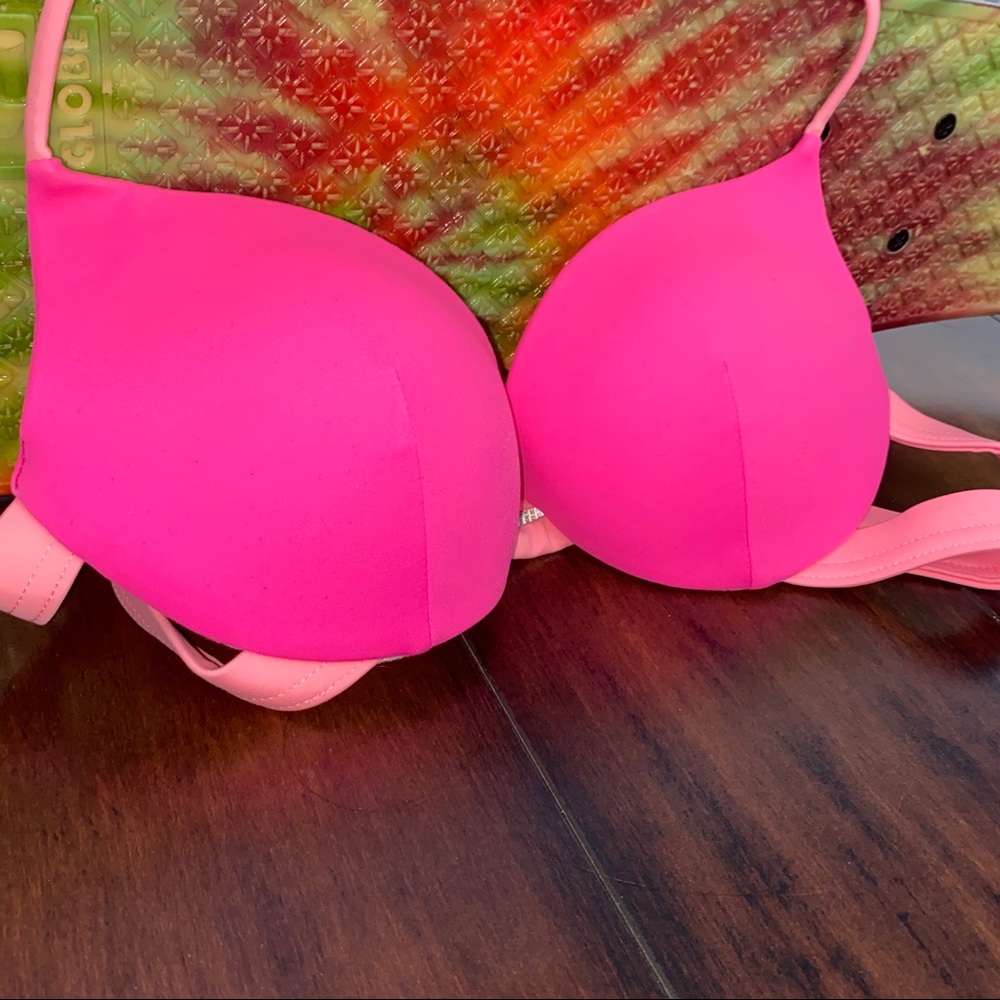 PINK Padded Push-Up Bikini Top